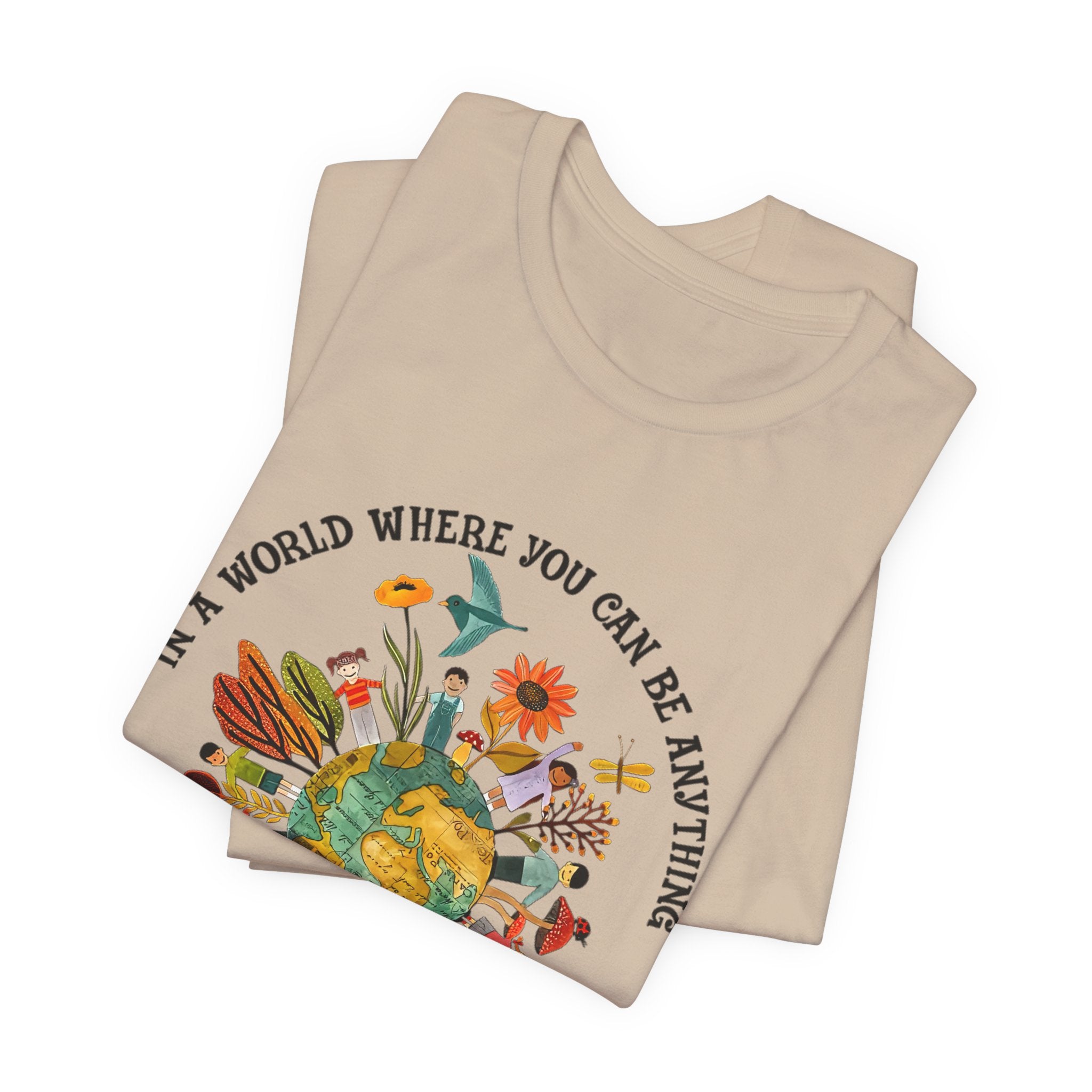 In A World Be Kind T-Shirt | Hippie Soul Gift