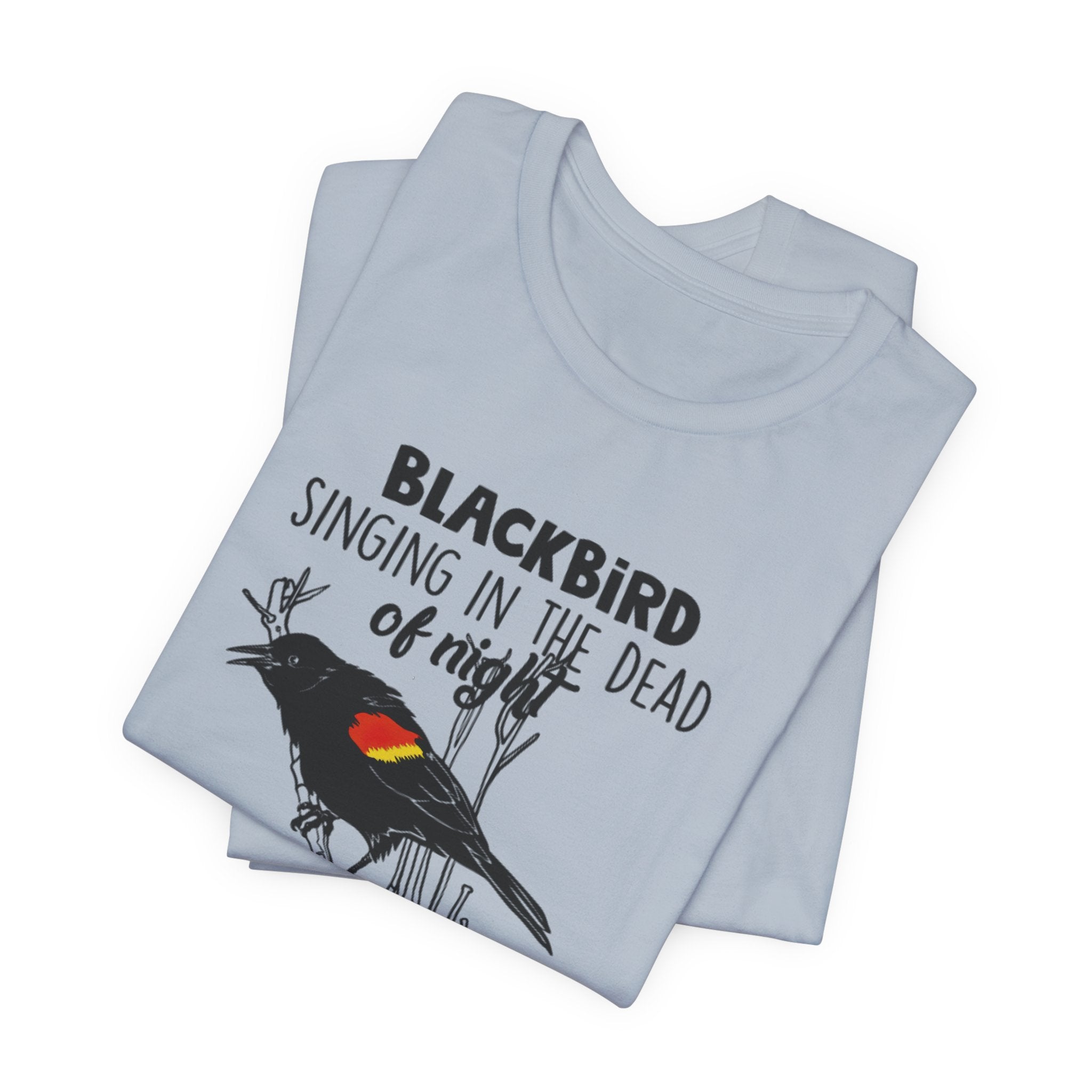 Blackbird Learn to Fly T-Shirt | Free Spirit Hippie Gift