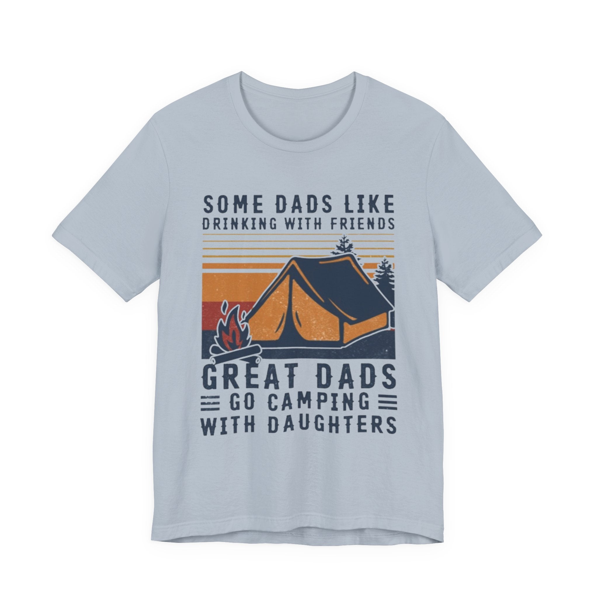 Great Dads Go Camping With Daughters T-Shirt | Camping Dad Gift