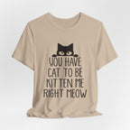 You Have Cat To Be Kitten Me Right Meow T-Shirt | Funny Cat Lover Gift