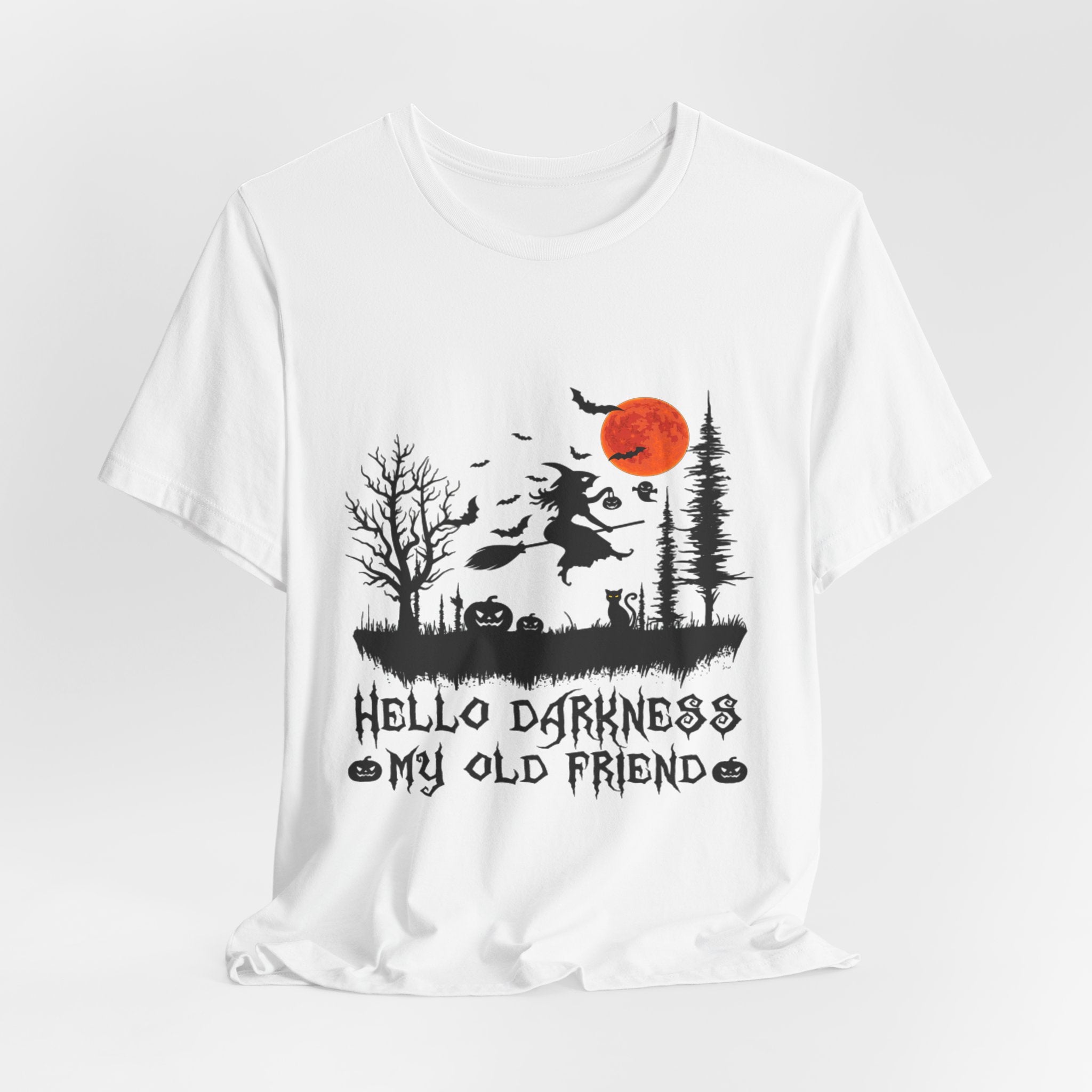 Hello Darkness My Old Friend T-Shirt | Hippie Halloween Gift