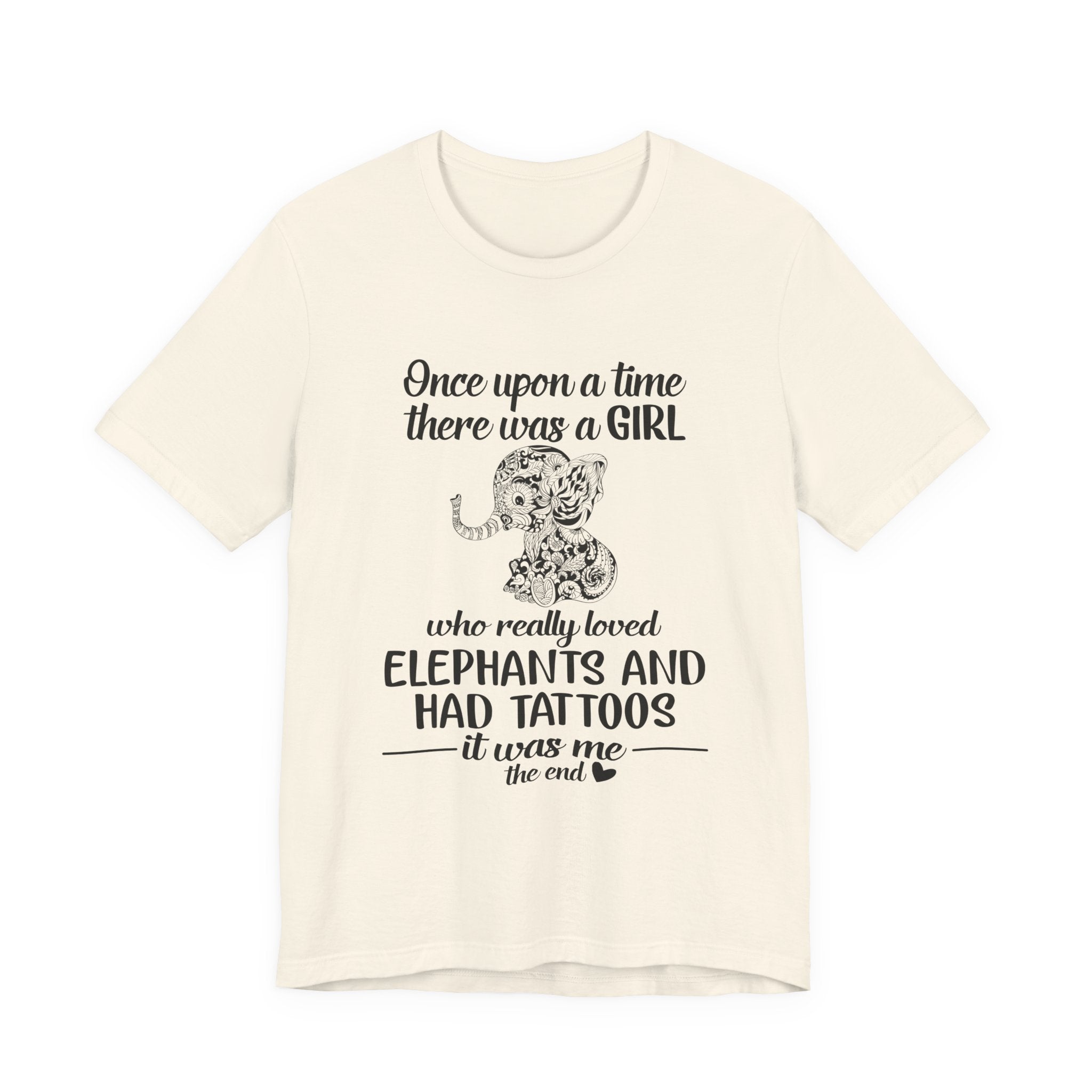 Girl Who Loved Elephants & Tattoos T-Shirt | Tattoo Lover Gift