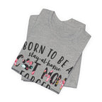 Born To Be A Stay-At-Home Cat Mom T-Shirt | Funny Cat Mom Gift