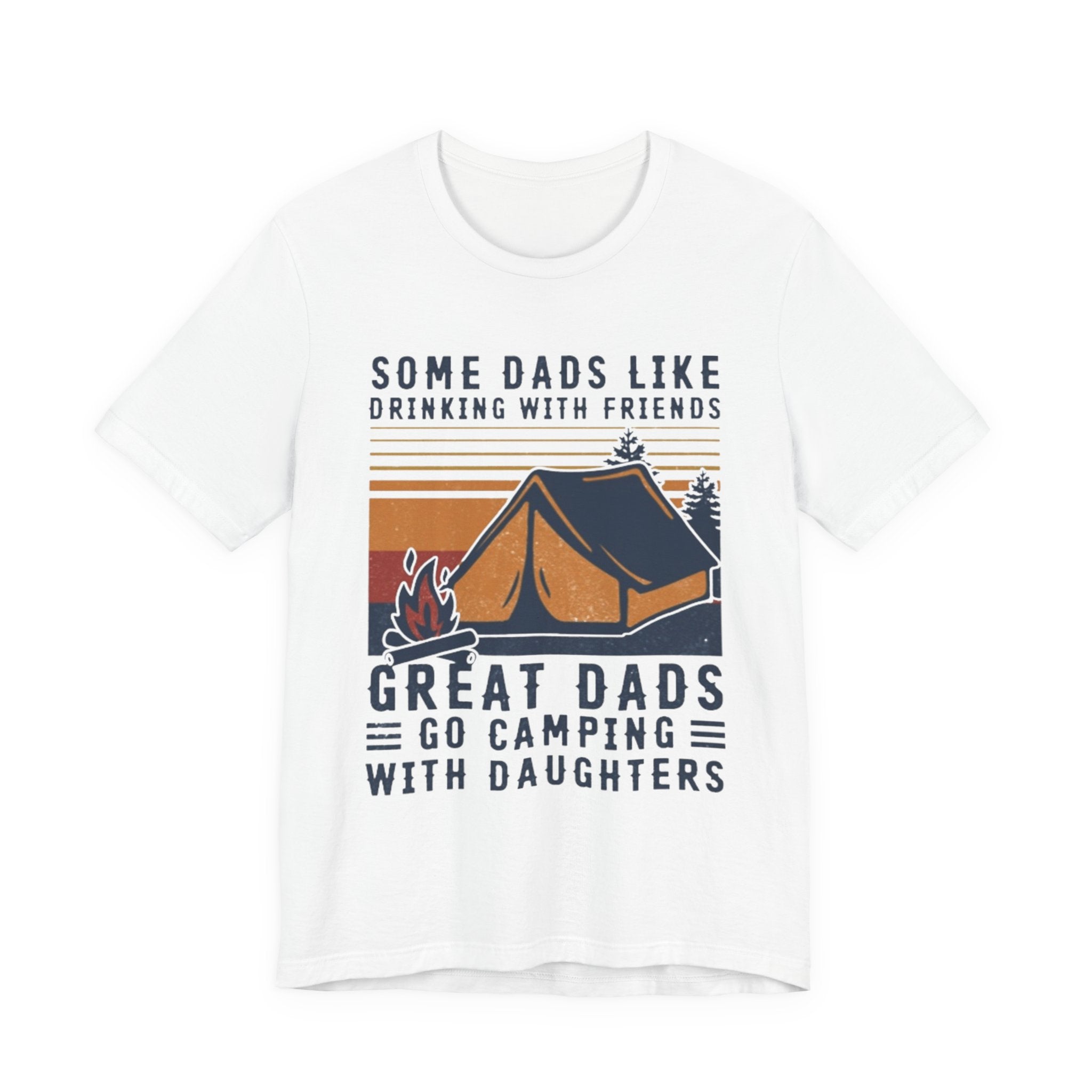 Great Dads Go Camping With Daughters T-Shirt | Camping Dad Gift