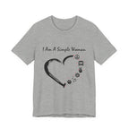 I Am A Simple Woman Peace Love Dog T-Shirt | Dog Mom Gift