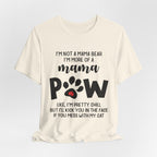 Mama POW T-Shirt | Protective Dog Mom Gift