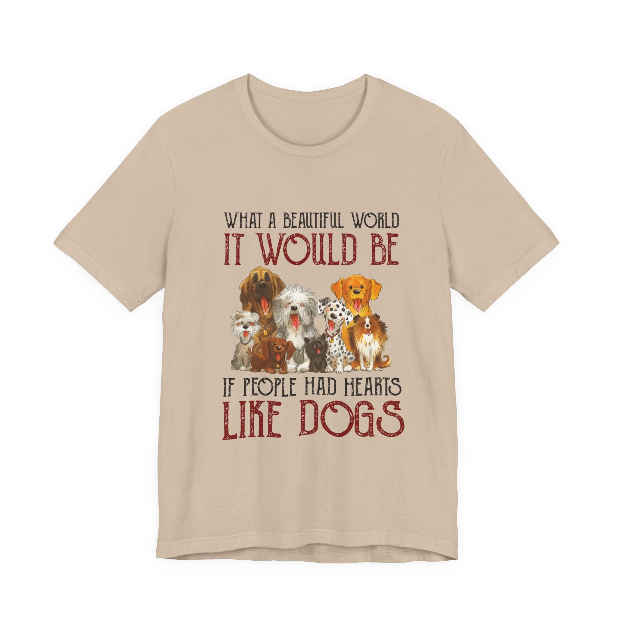 Hearts Like Dogs T-Shirt | Dog Lover Owner Gift