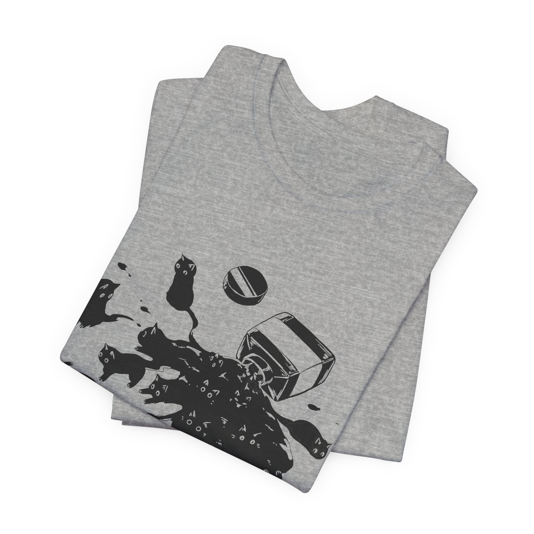 Mischievous Ink Cats T-Shirt | Cat Lover Gift