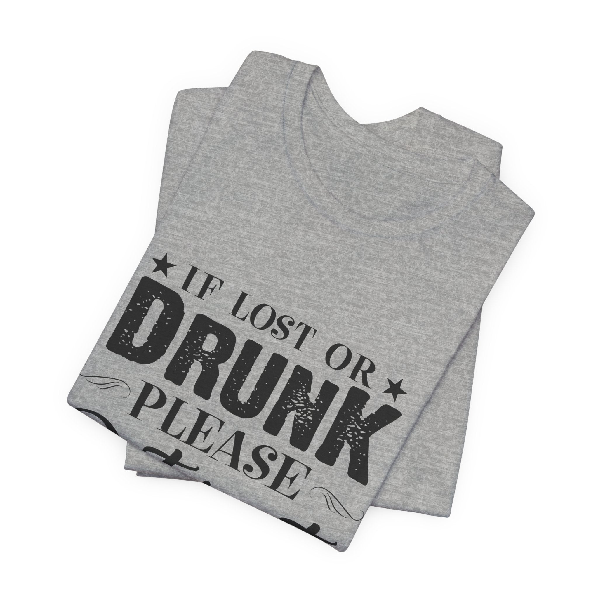 Lost Or Drunk Camping Tee | Campfire Party Gift