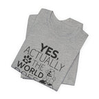 World Revolves Around My Dogs T-Shirt | Funny Dog Lover Gift