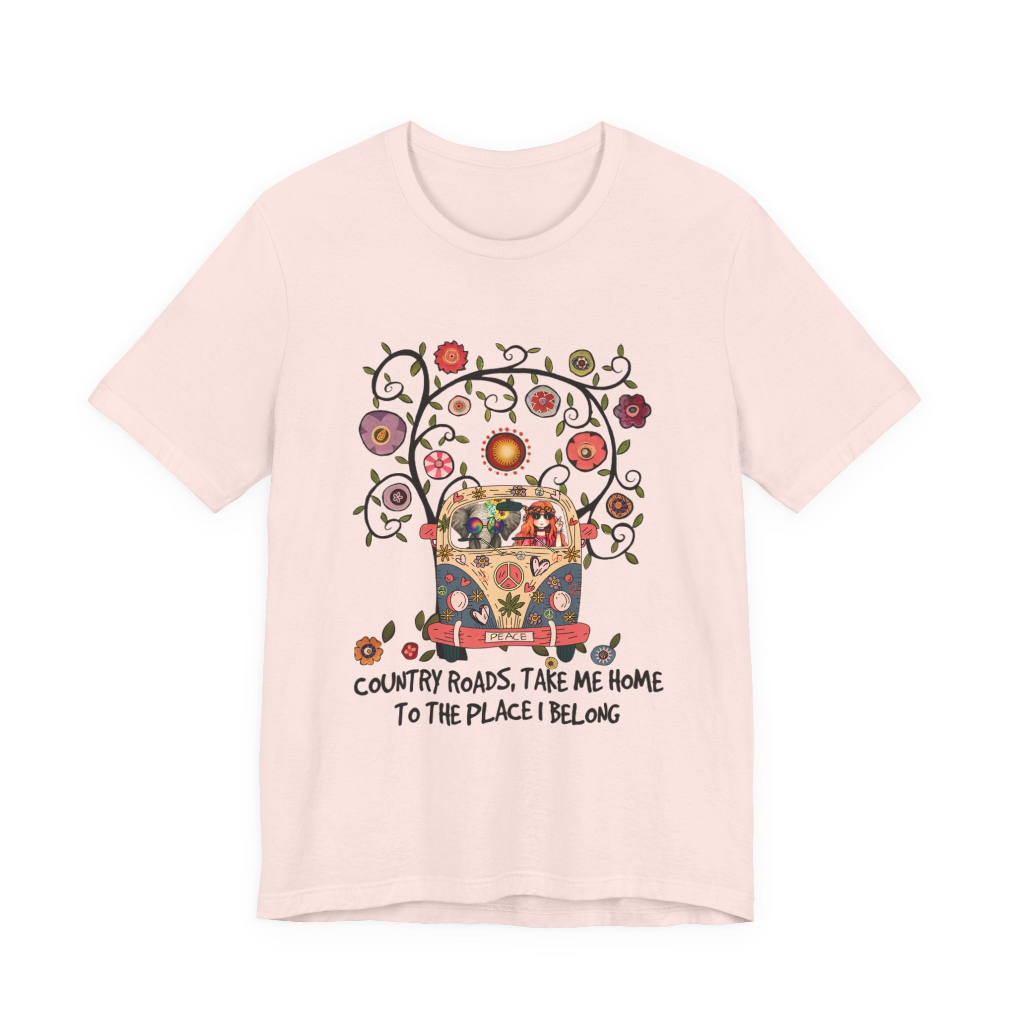 Country Roads Take Me Home T-Shirt | Hippie Soul Gift