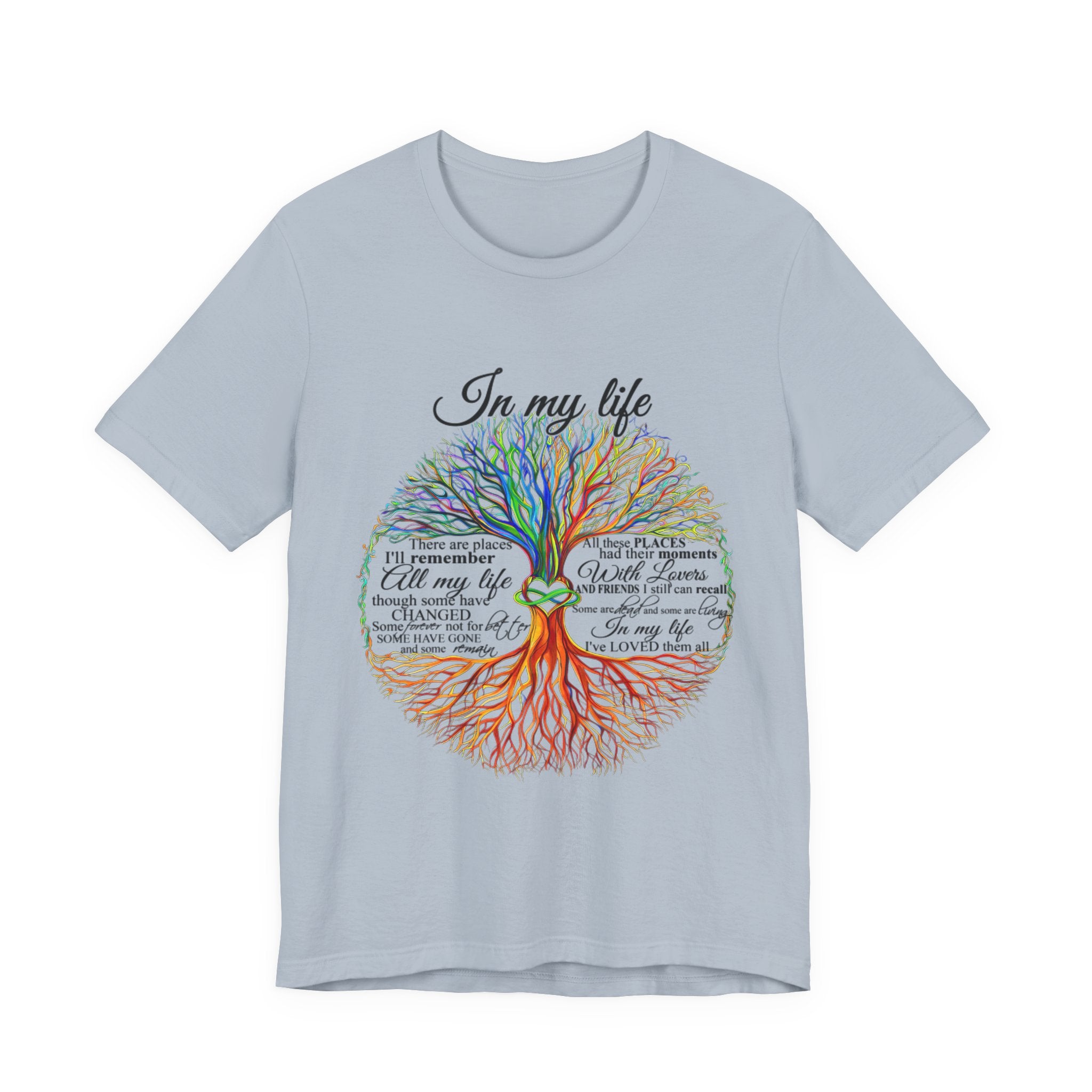 In My Life Lyrics Tree T-Shirt | Hippie Soul Gift