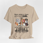 Once Upon A Time Girl Loved Dogs T-Shirt | Dog Mom Gift