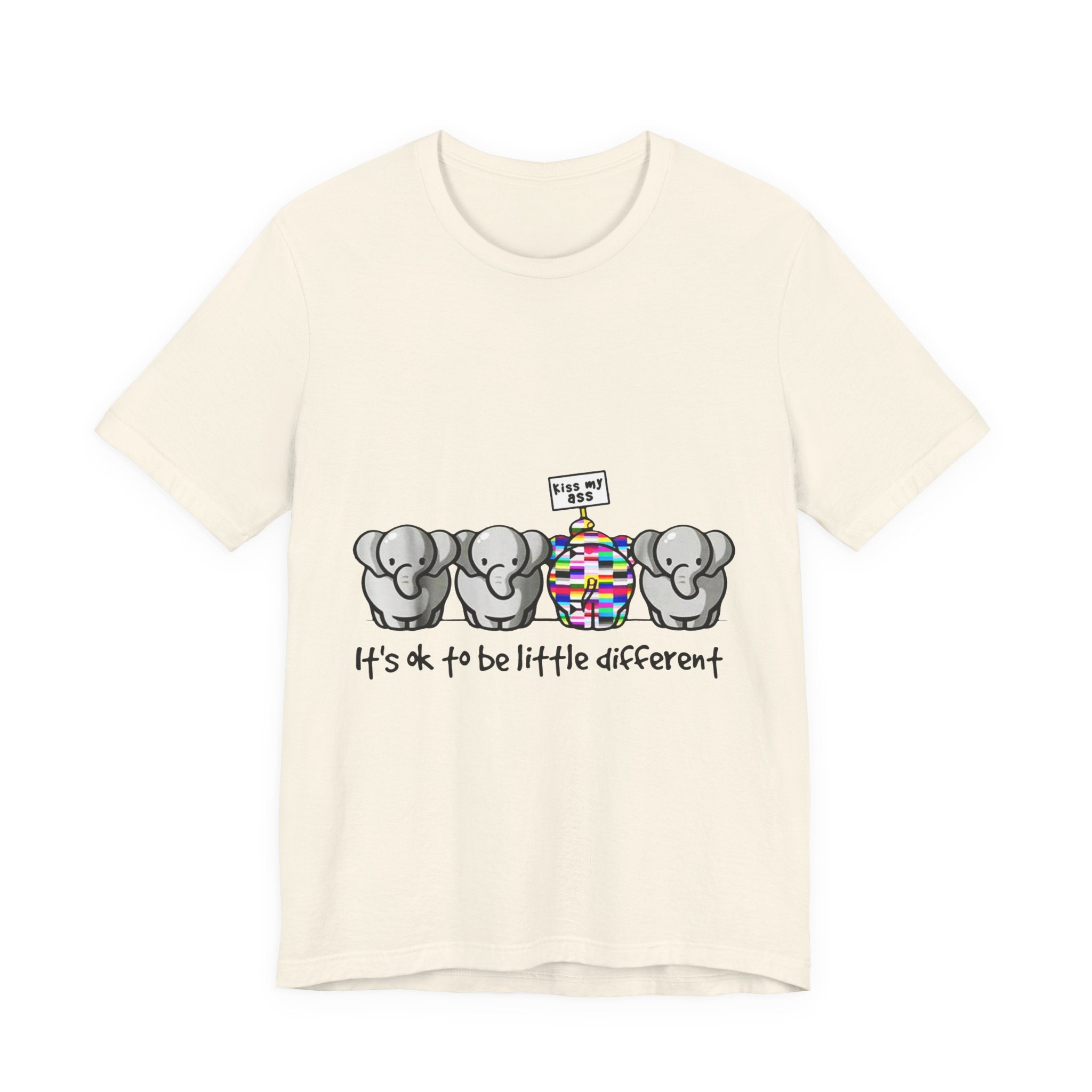 It's Ok To Be Different Elephant T-Shirt | Sassy Wildlife Gift