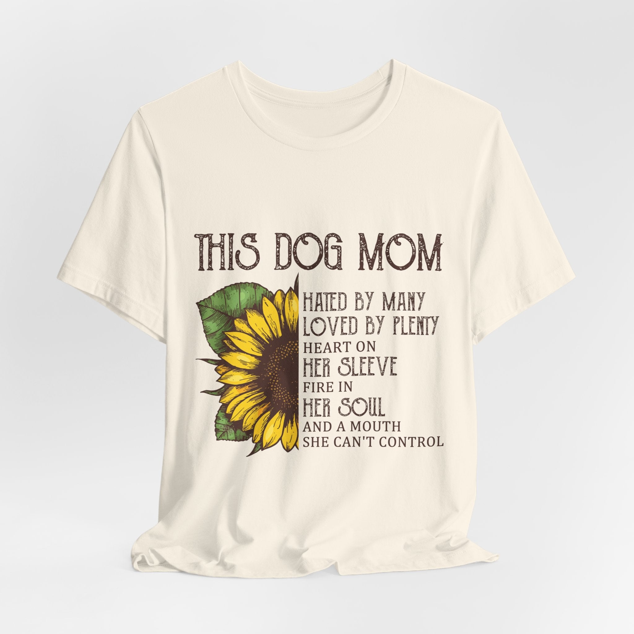 Proud Dog Mom T-Shirt | Heart on Sleeve & Fire in Soul Gift