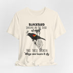 Blackbird Learn to Fly T-Shirt | Free Spirit Hippie Gift