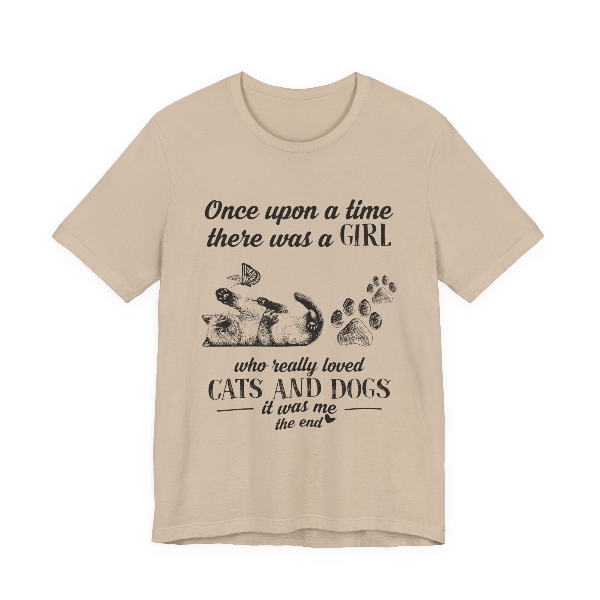 Girl Who Loved Cats & Dogs T-Shirt | Dog Lover Gift
