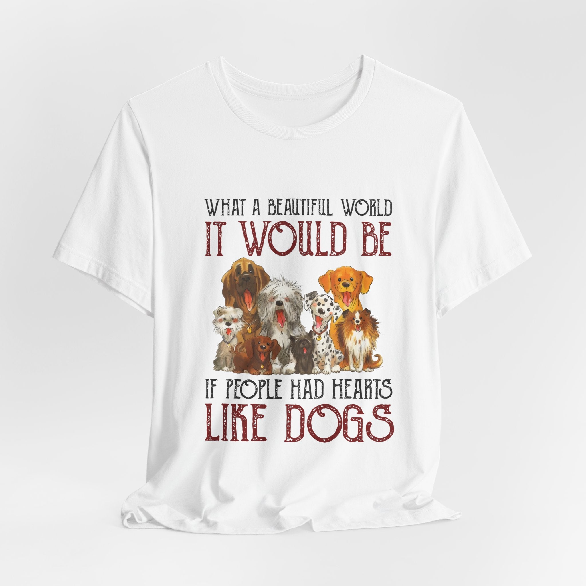 Hearts Like Dogs T-Shirt | Dog Lover Owner Gift