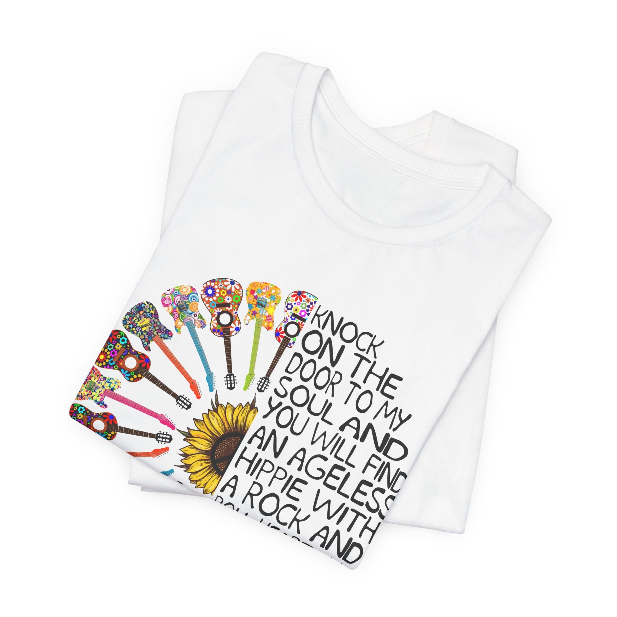 Ageless Hippie Soul Rock & Roll Heart T-Shirt | Peace Lover Gift
