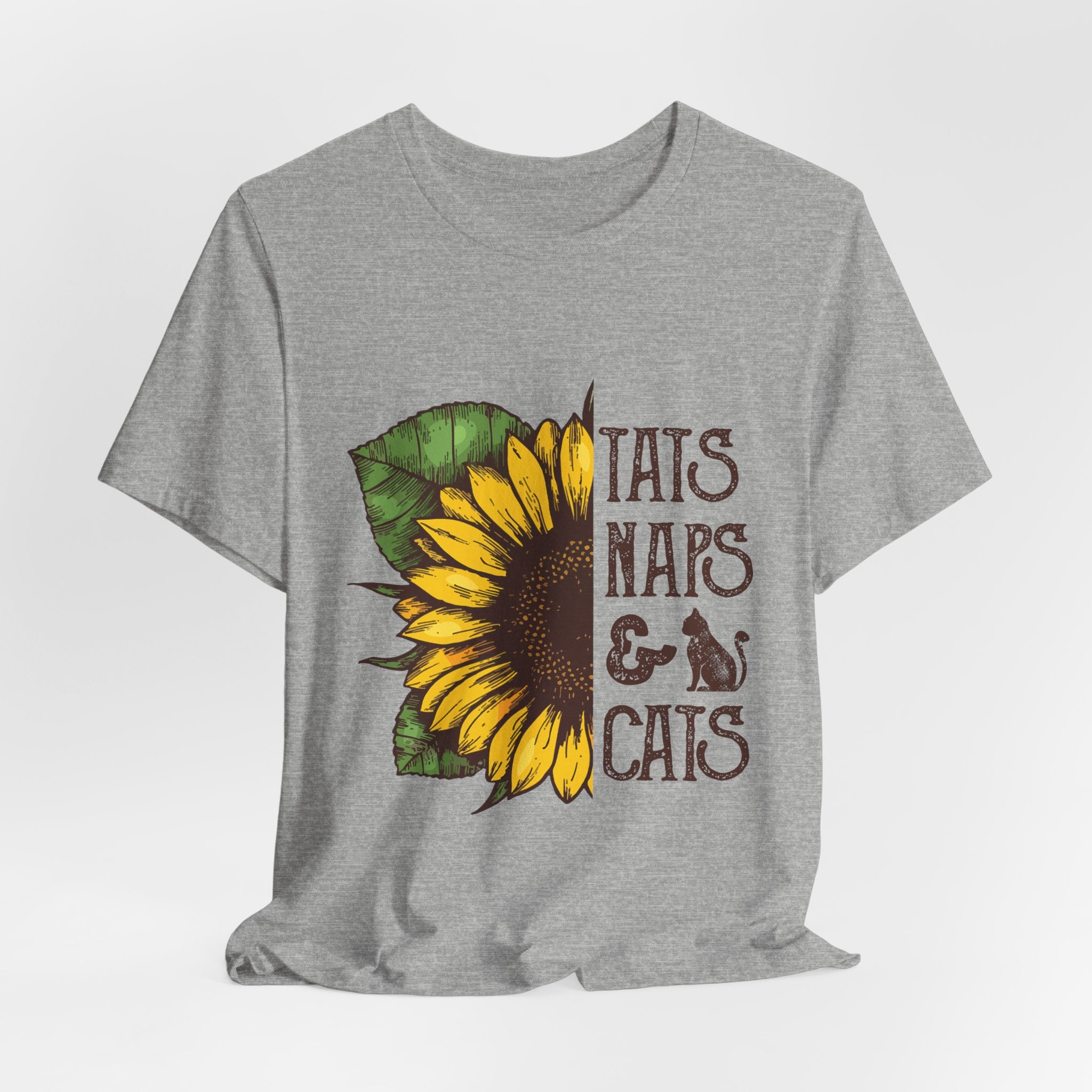 Sunflower TAIS NAPS & CAIS Tee | Cat Lover Gift