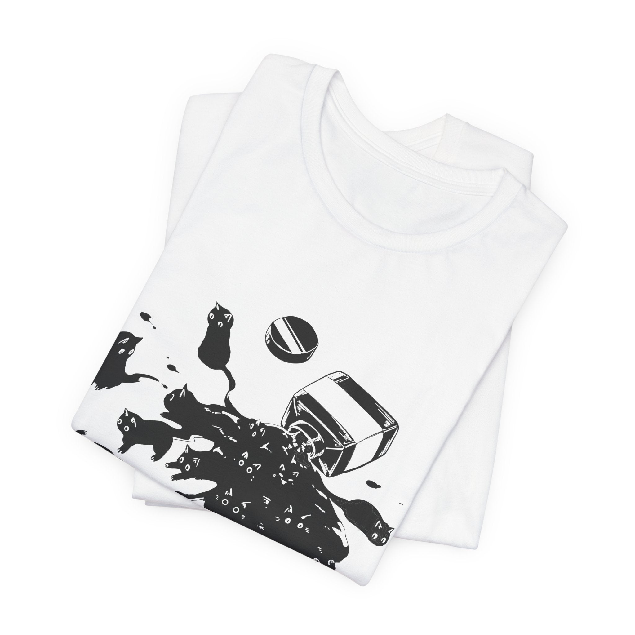 Mischievous Ink Cats T-Shirt | Cat Lover Gift