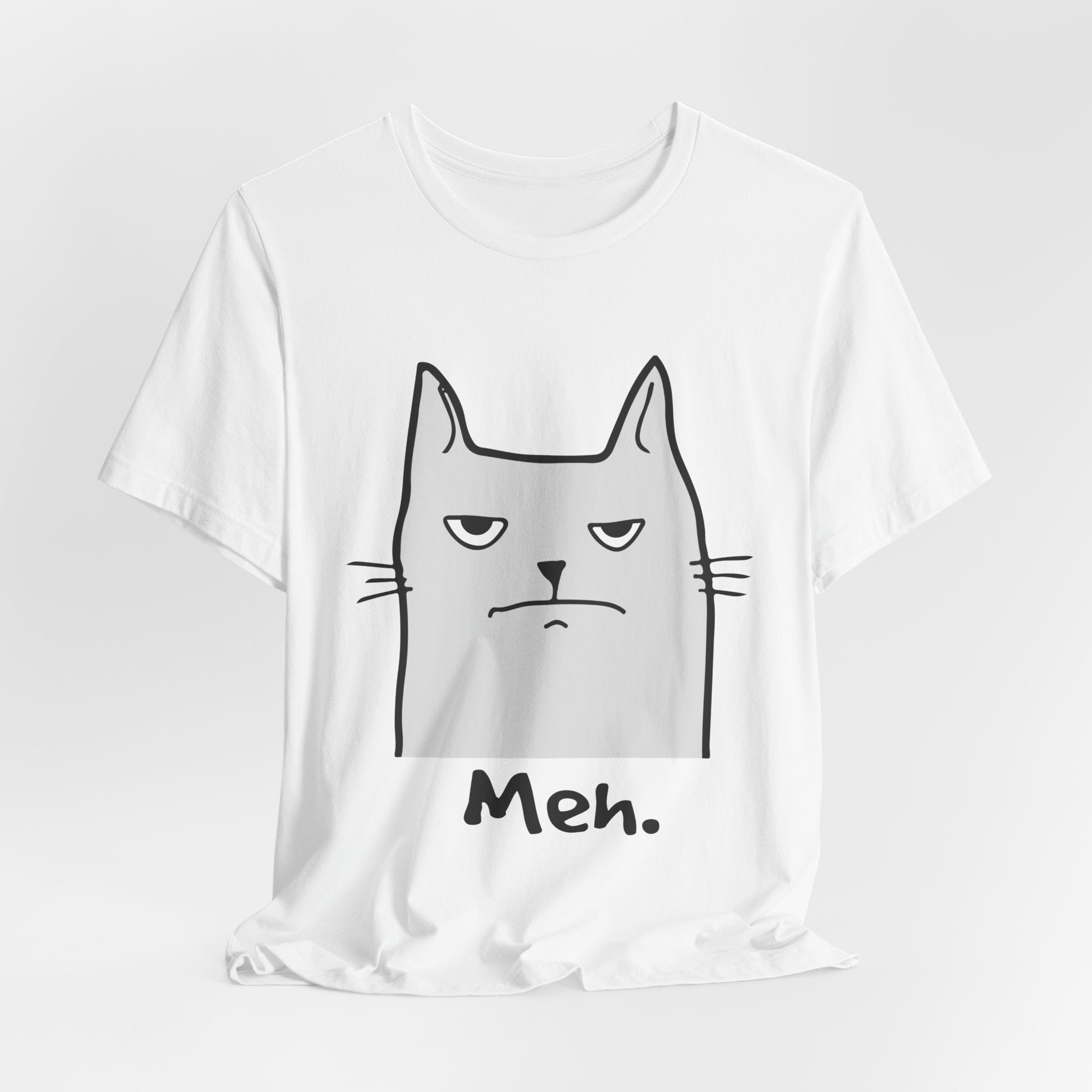 Meh. Grumpy Cat T-Shirt | Funny Cat Lover Gift