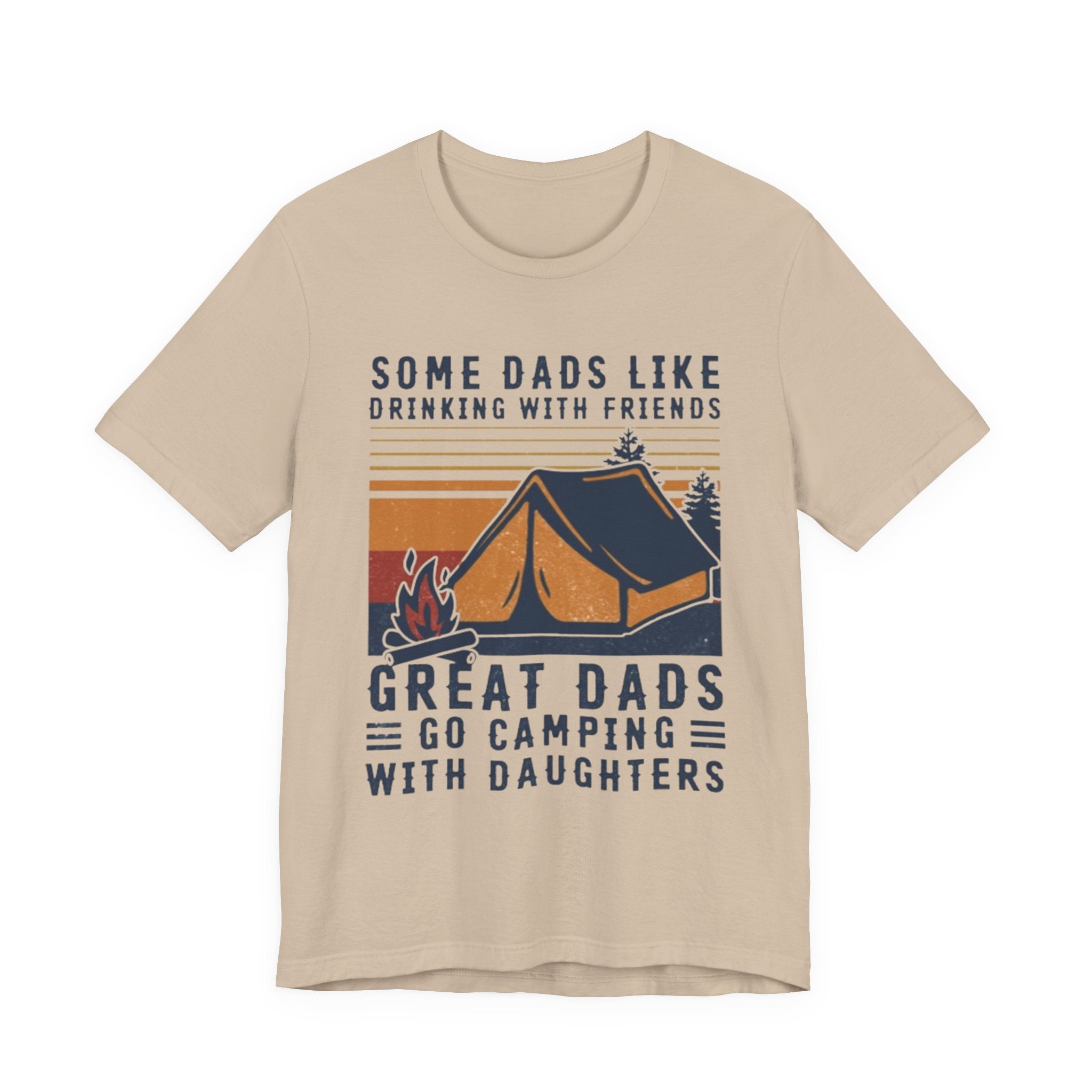 Great Dads Go Camping With Daughters T-Shirt | Camping Dad Gift