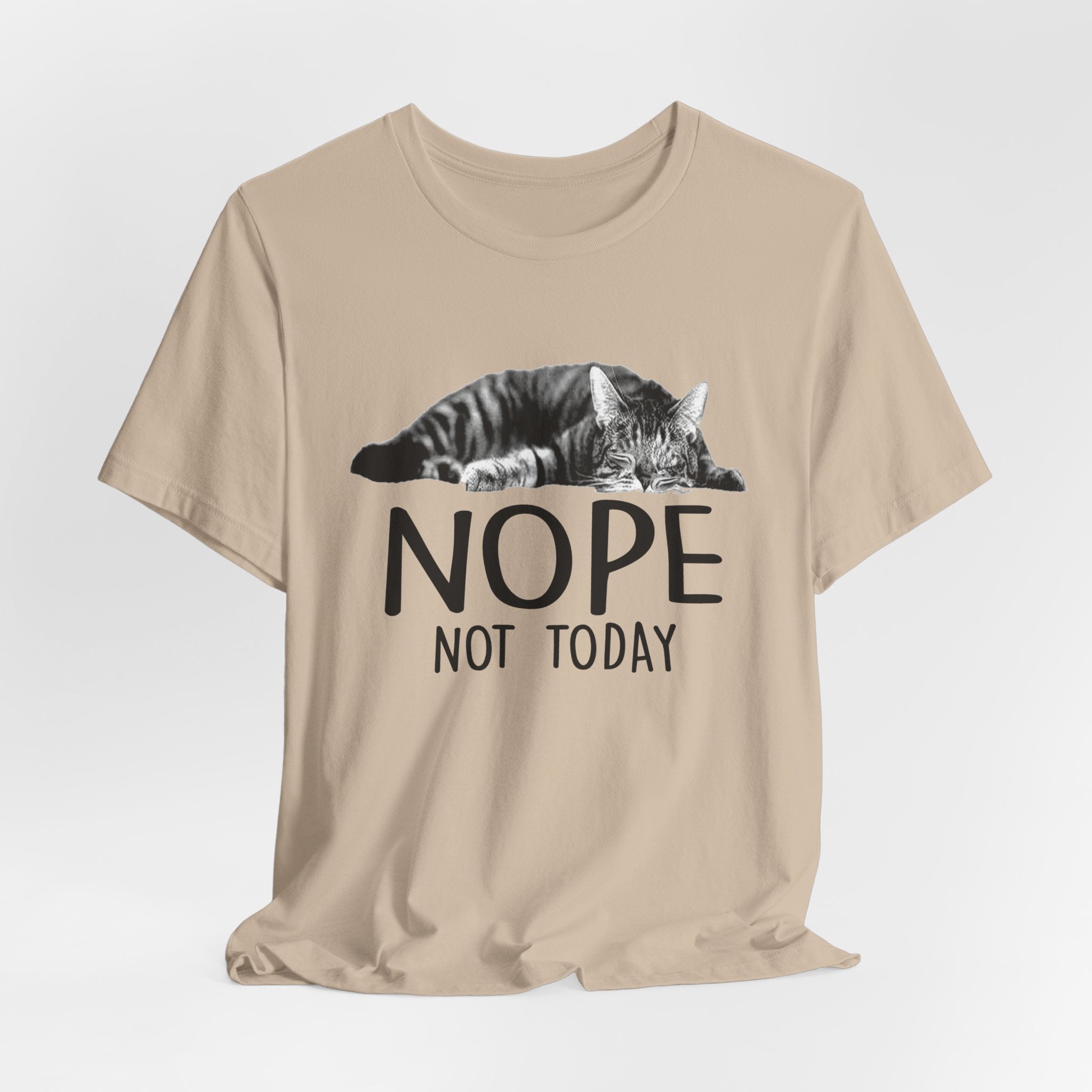 Nope Not Today T-Shirt | Lazy Cat Lover Gift