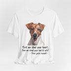 Jack Russell Steals Heart Bed Sofa T-Shirt | Dog Lover Gift