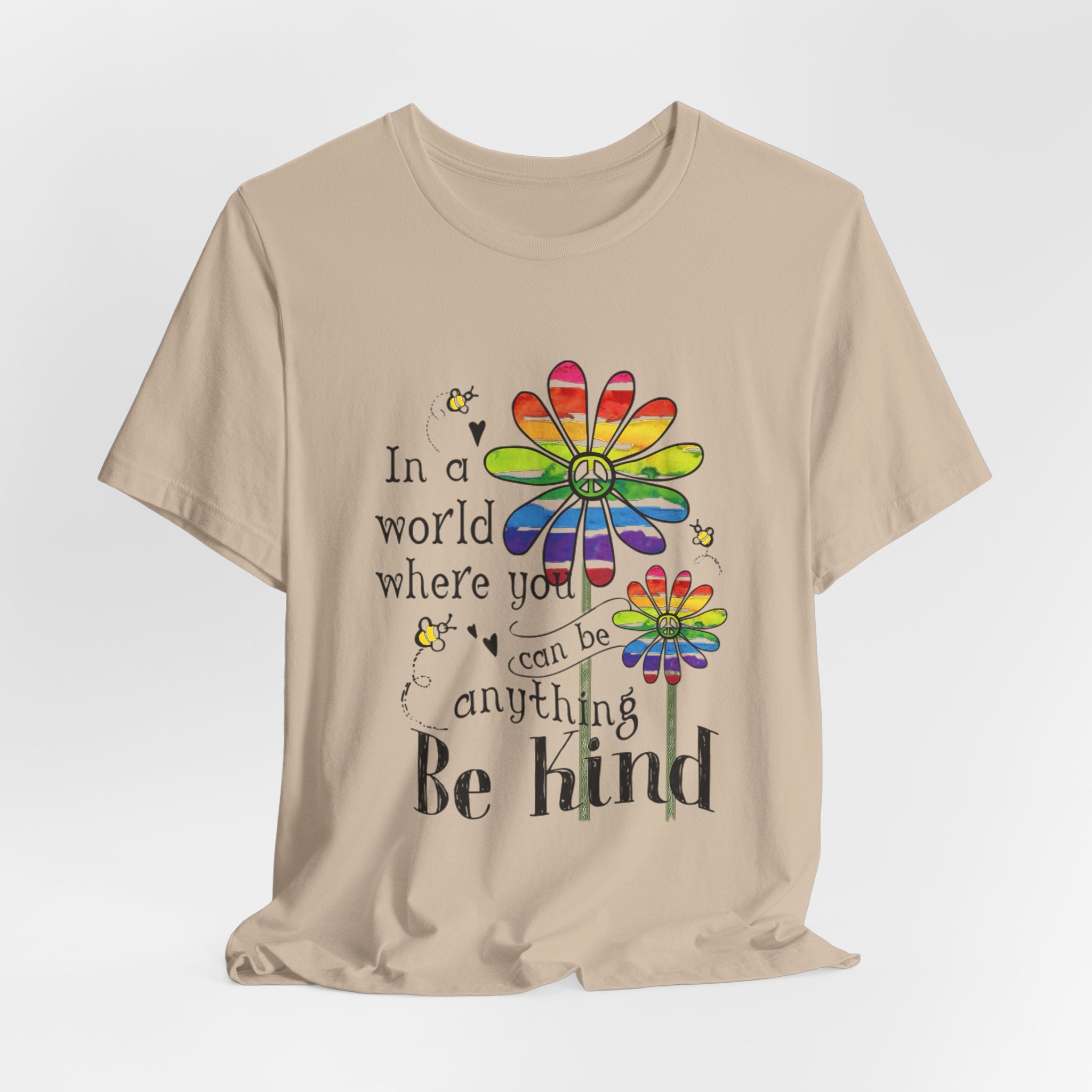 In A World Be Kind T-Shirt | Peace Lover Gift
